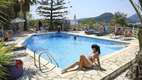 STRANGER PLEASURES ME IN THE HOTEL POOL PUBLICLY!