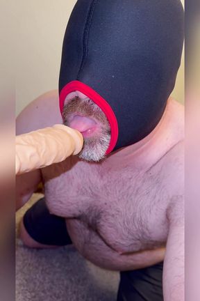 Anal Steve Working on a Dildo Like It Was a Real Cock Moaning and Cumming on It Plus Eating His Own Saved up Yummy Cum