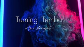 sexy straight guy with bubble butt takes femboy style up a notch with wearing a sexy wig introducing what's to come