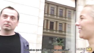 HUNT4K. Cocu Bien Paye Pour SA Superbe Blonde