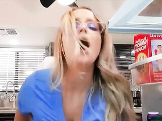 Nurse Codi Vore Is About To Go To Work But Her Bf Damon Dice