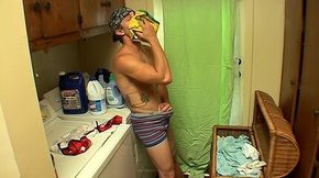 Dirty Blond Jerk Off In His Undies!