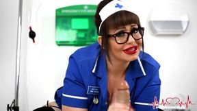 Hot MILF nurse explains how to wank!