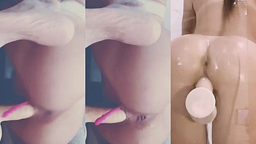 Casero estudiante se baja la calentura en la ducha. ¿Te gustaría acompañarla ?