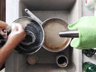 EVERY SINGLE DAY TUGJOB - DOING 'em DISHES