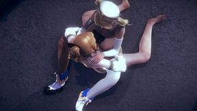 genshin impact hentai futanari 3d - barbara is fucked with creampie in her pussy by jean futa - japanese asian manga anime game porn yuri