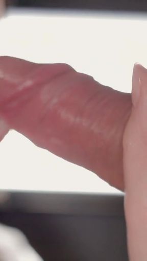 Key moment from "CLOSE UP: Sensual Babe Make Your COCK Pulsating CUM in MOUTH! BEST Real SLOPPY BLOWJOB"