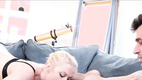 ”Gorgeous babe Ash Hollywood fucks both of her lovers”