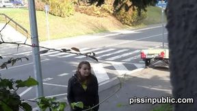 Fiancée's fetish action by Piss In Public