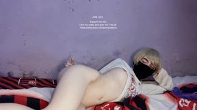 Femboy FTM traps cumming on his wet pussy raw free use