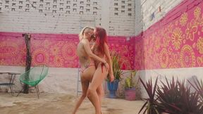 Hot Summer Twerk Fest with Soaking Wet striptease, grinding and making out