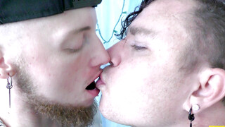 Hot Gay Kissing 21 - JC Dickerson Leo Blue