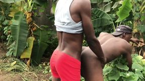 mrsexydaddy outdoor sex with the farmers so that has a huge long dick has a rough hardcore sex in the farm