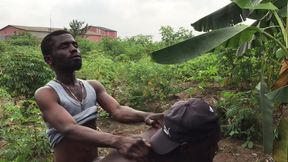 mrsexydaddy outdoor sex with the farmers so that has a huge long dick has a rough hardcore sex in the farm