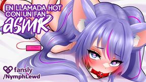 Asmr On Hot Call With A Fan Nymph Lewd