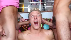 Brazen boys Pillip and Aubrey fucking in a threesome