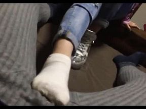 Chinese SNEAKER SOCK Footjob