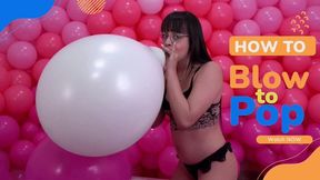 Jhenifer's Intimate Balloon Blow to Pop!