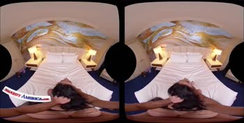Macy Meadows, Lily Glee, and Paisley Porter Sizzling Spa Foursome in Virtual Reality