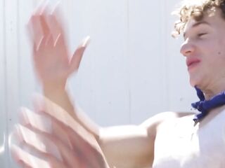 TRAILERTRASHBOYS Car Washing Turns Into Sex With Felix Fox And Michael Roman