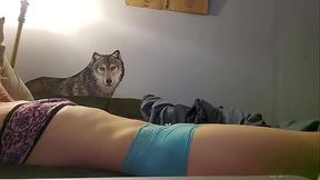 Sissy Cumming in her own ass