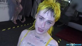 Lusty punk slut Lana Banana takes some excellent facials