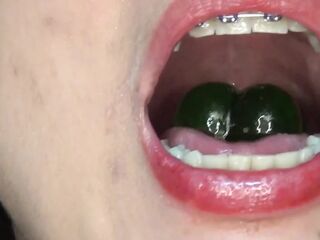 Swallowing Jelly in the Shape of Penises
