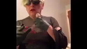 Nikki in Pink Lace: Tormenting Tits Hot Smoke Play — Seductive Gay Lust 18+