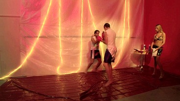 Ciara Bugatti Takes Facial Cumshot Threesome with Tony James