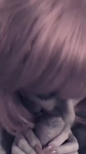 Annabel sucks husbands cock