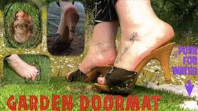 CC - The human garden doormat , wooden clogs