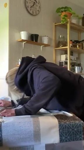 Wife Fucked Wildly Against the Kitchen Table