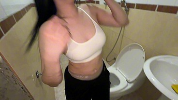 ALONE AT HOME WITH MY STEPCOUSIN'S WHORE I LIKE THAT THEY LEAVE US ALONE TO DO DIRTY THINGS