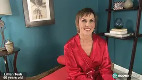 Julie Andrews lookalike Lillian Tesh sucks cock