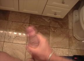Porn Star John Strange strokes uncut cock