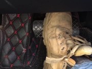 WORN OUT SAFETY BOOTS - PEDAL PUMPER