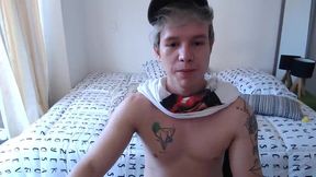 Cute Tatted Euro with Big Balls