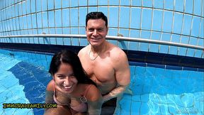 HUGE TITS LATINA in Pink Bikini Amy Amor TAG TEAMED &amp_ DEEP CREAMPIE &ndash_ Immoral Family 4k