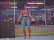 Brigitte Dancing in the Gym (no bra!)