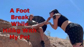 A Foot Break While Hiking With My Pet Raven Vice And Autumn Bodell Lesbian Foot Worship Foot Domination Goddess Feet Foot Licking Foot Slave Training MP4