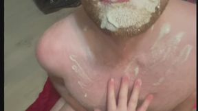 Using a sissy husbands hole and feeding him his own cum