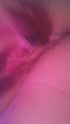 Pumping my pussy with my vibrator