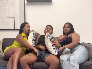 Catching my boyfriend banging my stepmom. English captions