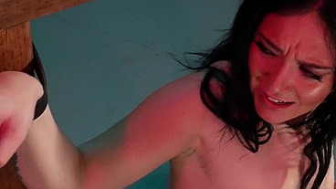 2hr video of rough dungeon sex facefucking and bondage