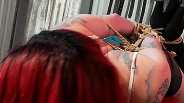 2hr video of rough dungeon sex facefucking and bondage
