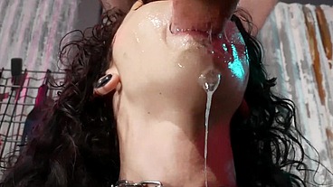 2hr video of rough dungeon sex facefucking and bondage