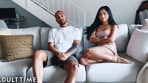 Hot Homemade Deepthroat BJ from Couple Avery & Oliver