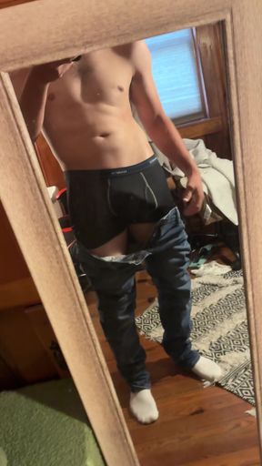 Daddy's fit cock gets worshipped by a hot biker chick