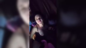 Step Sis warms up with hot POV blowjob in the car