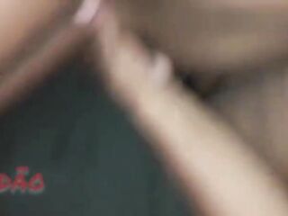 Naughty black angel enjoying herself with a schlong in her booty.